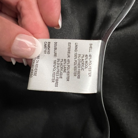 Calvin Klein Womens Asymmetrical Belted Wrap Coat - Picture 6 of 7